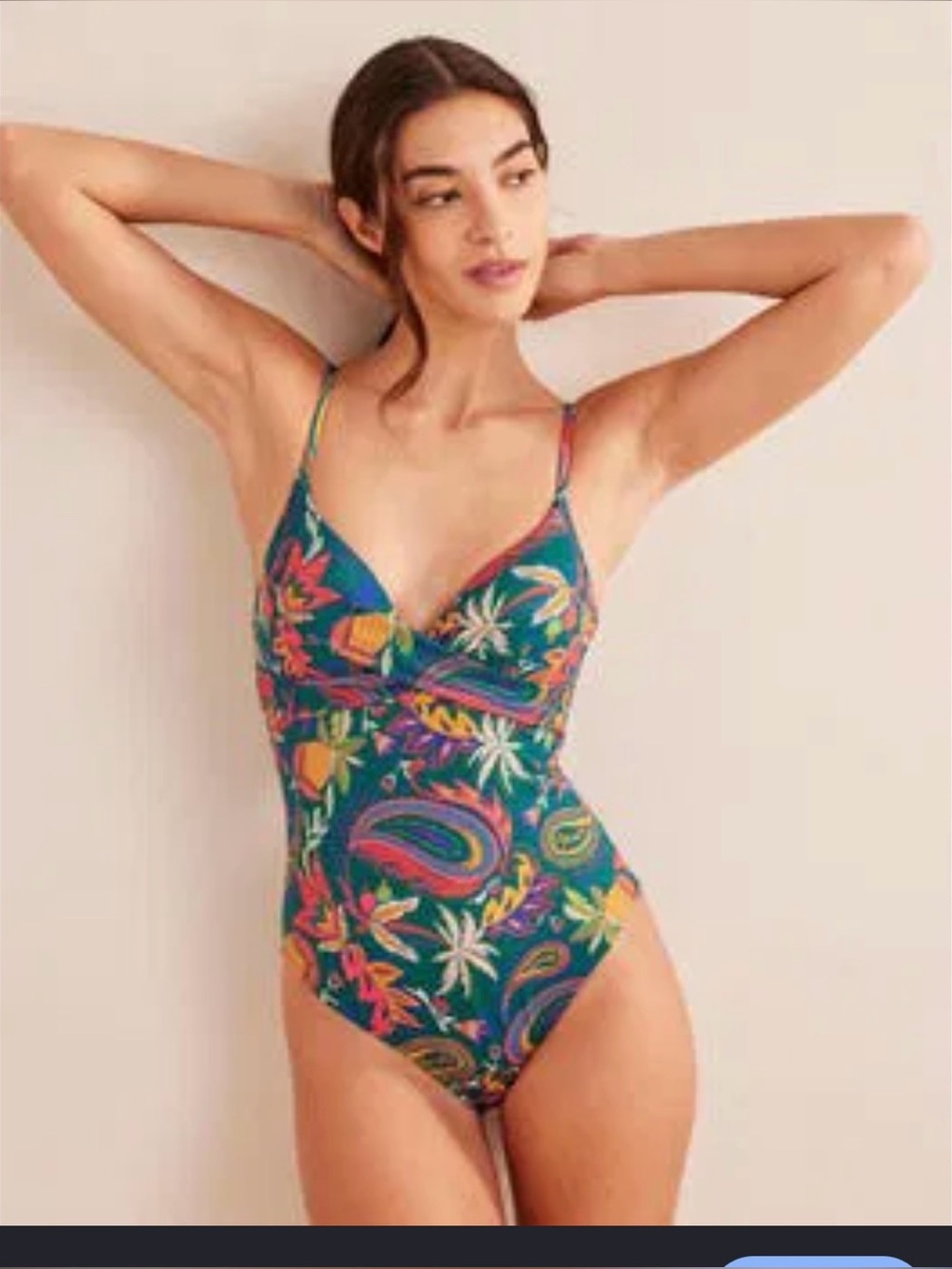 Boden capri paisley swimsuit sz 36B